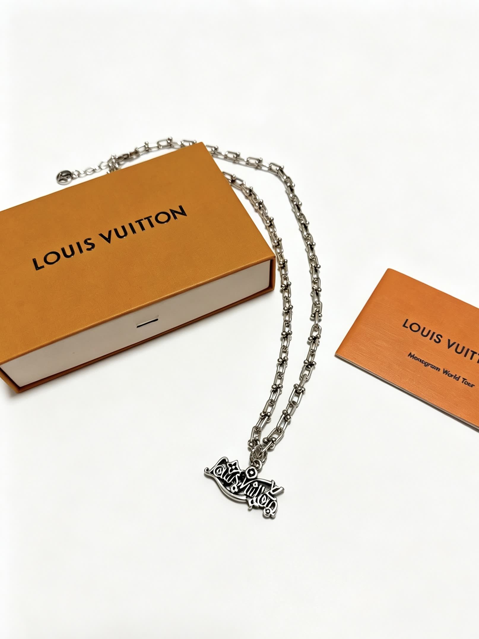 Louis Vuitton Silver Chain Necklace